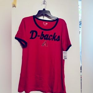Women’s Arizona Diamondbacks Tee, NWT Sz XL
